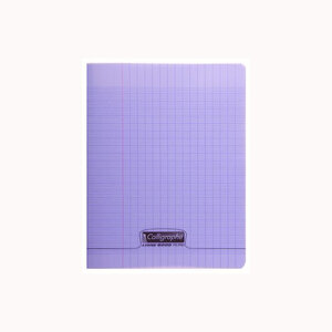 Cahier piqué POLYPRO 21x29,7 cm 96p séyès 90g Violet CALLIGRAPHE