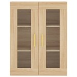 vidaXL Buffet haut Chêne sonoma 69 5x34x180 cm Bois d'ingénierie