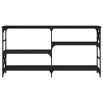 vidaXL Table console noir 150x29x76 5 cm bois d'ingénierie