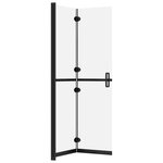 vidaXL Paroi de douche pliable Verre ESG dépoli 100x190 cm