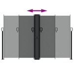 vidaXL Auvent latéral rétractable anthracite 160x1200 cm