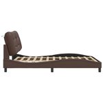 vidaXL Cadre de lit avec tête de lit Marron 140x190 cm Similicuir