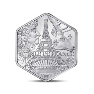Collection des régions - Île de France Monnaie de 10€ Argent hexagonale