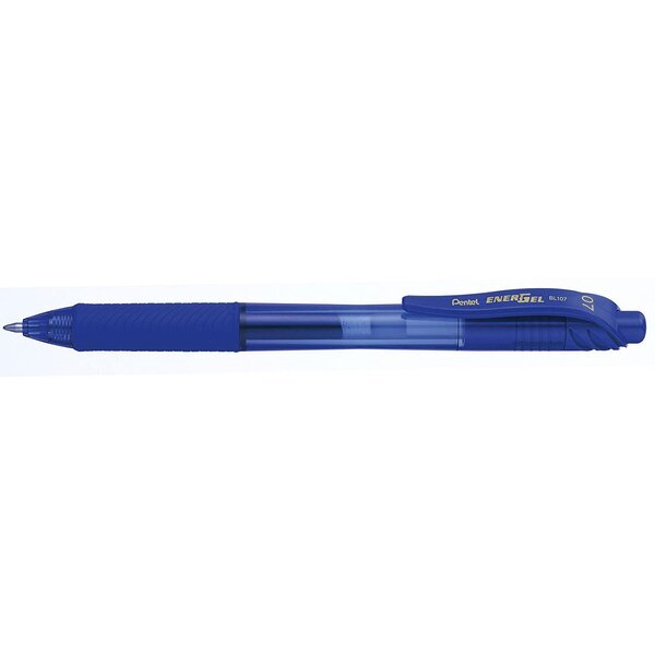 Stylo Roller Encre Gel EnerGel BL107 pointe Métal 0,7 Bleu PENTEL