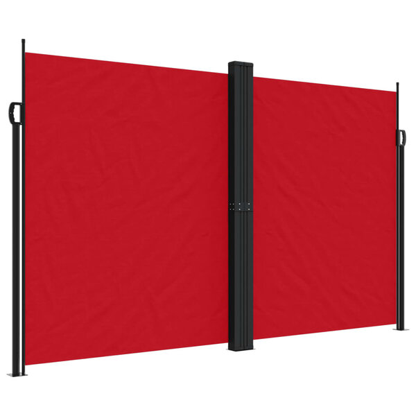 vidaXL Auvent latéral rétractable rouge 200x1000 cm
