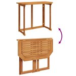 vidaXL Set de jardin de 2 pièces avec coussins en acacia