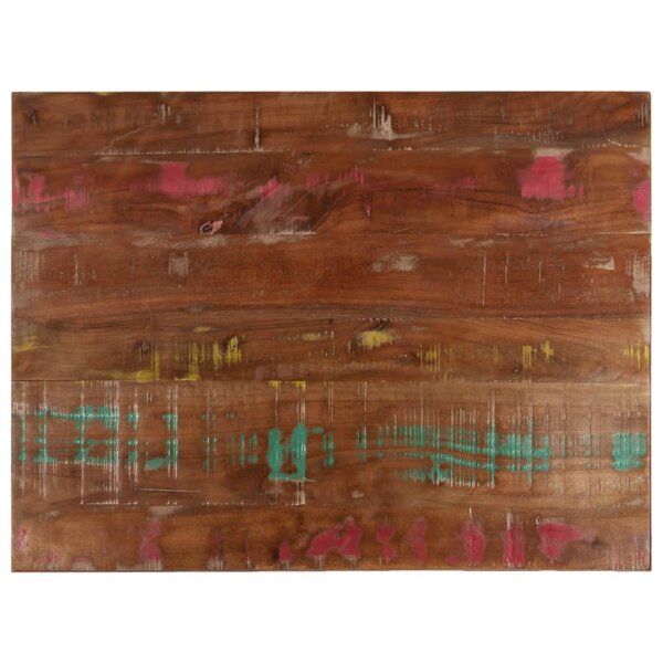 vidaXL Dessus de table 90x70x2 5 cm rectangulaire bois massif récupéré