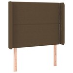 vidaXL Sommier à lattes de lit avec matelas Marron foncé 80x200 cm