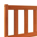 vidaXL Cadre de lit sans matelas cire marron 120x190cm bois pin massif