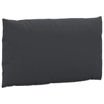 vidaXL Coussins de palette lot de 3 noir tissu oxford