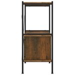 vidaXL Étagère à 3 niveaux armoire 80x40x92 cm Acier bois d'ingénierie