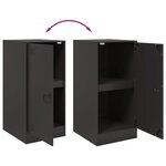vidaXL Buffet noir 34 5x39x73 cm acier