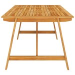 vidaXL Ensemble à manger de jardin 7 Pièces Noir