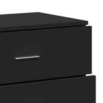 vidaXL Buffets 2 Pièces noir 60x39x80 cm bois d’ingénierie