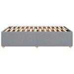 vidaXL Cadre de lit gris clair 120x190 cm tissu