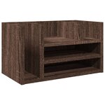 Organisateur armoire de bureau bois d'ingénierie Chêne marron 02_0043575