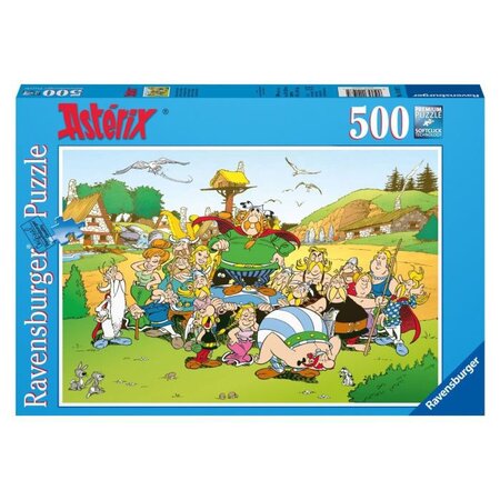 Astérix puzzle 500 pieces - astérix au village - ravensburger