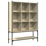 vidaXL Bibliothèque chêne sonoma 102x30x141 5 cm bois d'ingénierie