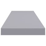 vidaXL Étagères murales flottantes 4 Pièces gris 90x23 5x3 8 cm MDF