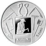 Pièce de monnaie en Argent 5 Euro g 22 Millésime 2024 ACROSS THE TIMES