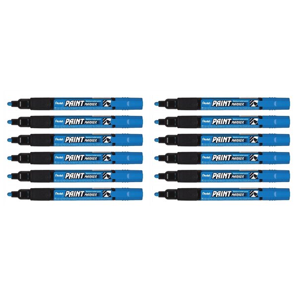 marqueur permanent MMP20 PAINT MARKER  bleu x 12 PENTEL