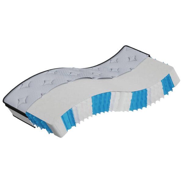 vidaXL Matelas à ressorts ensachés moyen plus 70x200 cm
