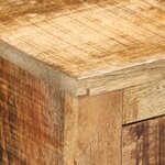 vidaXL Buffet avec 3 tiroirs 80x30x65 cm bois de manguier brut massif