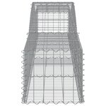 vidaXL Paniers à gabions arqués 5 Pièces 400x50x40/60 cm Fer galvanisé