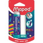 Gomme Retractable PIXEL PARTY + Gomme de Rechange MAPED