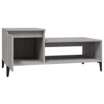 vidaXL Table basse Sonoma gris 100x50x45 cm Bois d'ingénierie