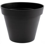 Pot de fleur rond - PLASTIQUE Ø 48 x 40 cm - 43 L - Gris anthracite