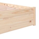 vidaXL Cadre de lit Bois massif 200x200 cm