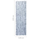 vidaXL Moustiquaire argenté 118x220 cm chenille