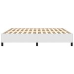 vidaXL Cadre de lit Blanc 180x200 cm Similicuir