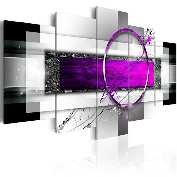Tableau - purple rim l x h en cm 100x50