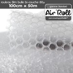 Lot de 6  rouleaux de film bulle d'air largeur 100 cm x longueur 50 mètres - gamme air'roll standard