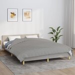 vidaXL Couverture lestée Gris 200x225 cm 13 kg Tissu