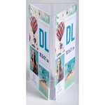 Porte-visuel Tryptique Dl - Cristal - Exacompta