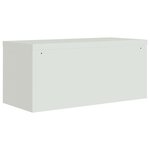 vidaXL Classeur gris clair 90x40x220 cm acier