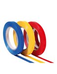 (lot  144 rouleaux) ruban adhésif pvc petites largeurs jaune 12mmx100m