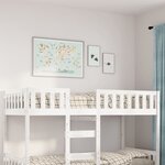vidaXL Lit pour enfants sans matelas blanc 80x200cm bois de pin massif