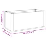 vidaXL Jardinière blanc 80x36x35 cm PP