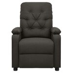 vidaXL Fauteuil électrique de massage Taupe Tissu