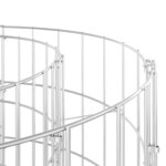 vidaXL Composteur de jardin Ø50x100 cm Acier galvanisé