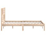 vidaXL Cadre de lit 120x190 cm petit double bois massif de pin