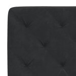 vidaXL Lit avec matelas noir 160x200 cm velours