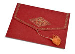 PAPERTREE TAJ Lot de 5 Enveloppes 18x15 CD Rouge