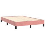 vidaXL Cadre de lit Rose 120x200 cm Velours