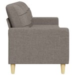 vidaXL Canapé à 3 places Taupe 210 cm Tissu