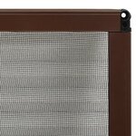 vidaXL Moustiquaire plissée pour fenêtre Aluminium Marron 80x100 cm